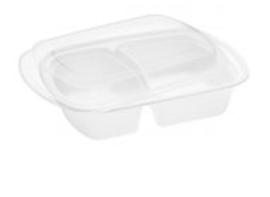 9" x 6"-  32oz 2-Compartment Trays